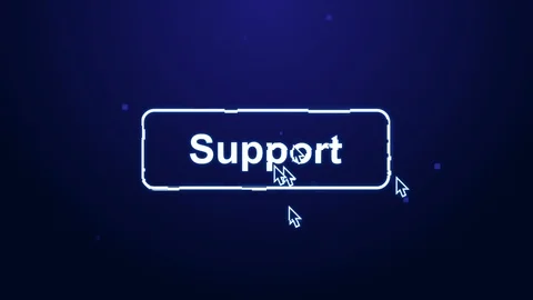 Support button clicks Stock Footage 93668350