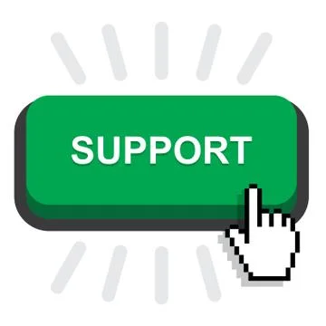 Support button icon, vector Stock Illustration