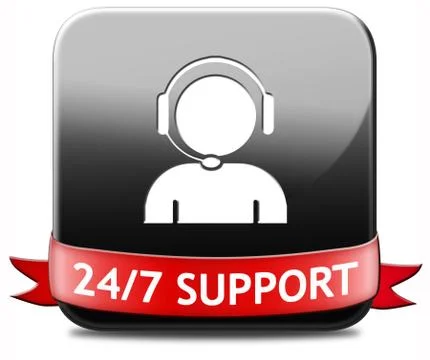 Support button Stock Illustration