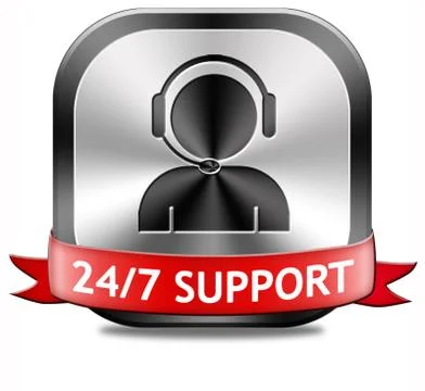 Support button Stock Illustration