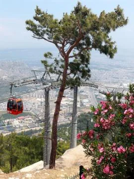 Support cable road Stock Photos