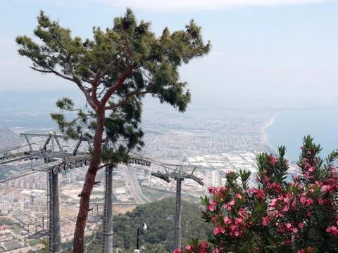 Support cable road Stock Photos