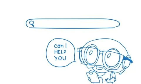 Support center headset agent robot client online operator artificial Stock Illustration