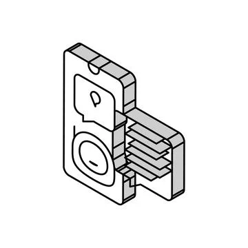 Support chat bot isometric icon vector illustration Stock Illustration