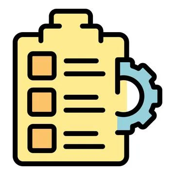 Support clipboard icon vector flat Illustrazione stock