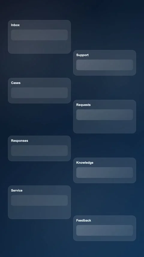 Support Collaboration Console Premium Gradient SaaS Interface Vertical Animation Stock Footage 345154687