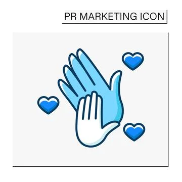 Support color icon Stock Illustration