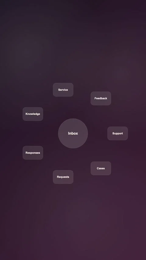 Support Command Hub Premium Gradient SaaS Interface Vertical Animation Stock Footage 345154730