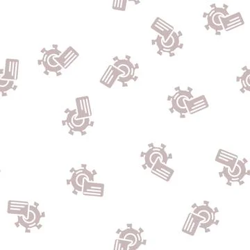Support communication glyph vector seamless pattern イラスト素材