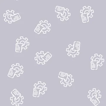 Support communication line vector seamless pattern 스톡 일러스트