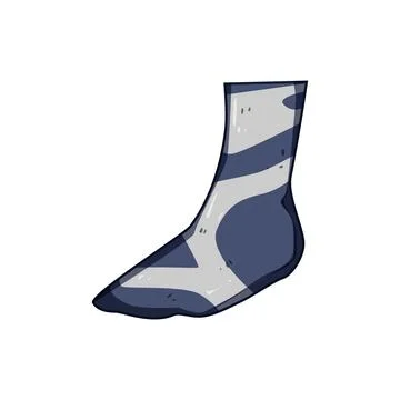 Support compression socks cartoon vector illustration Stock Illustration