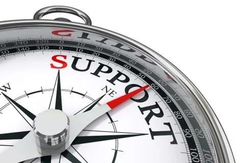 Support concept compass Stock Illustration