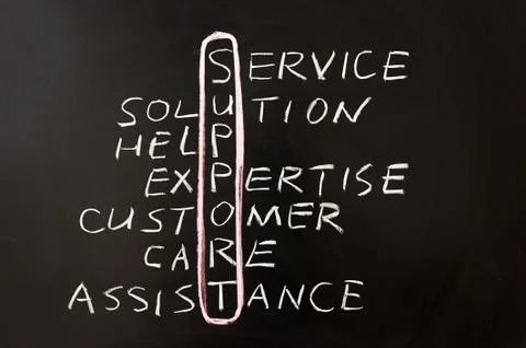 Support concept crosswords Stock Photos