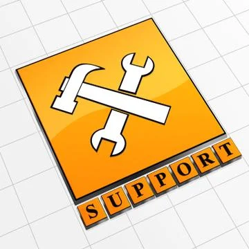 Support concept icon Stockillustratie