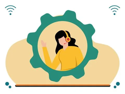 Support Concept Illustration Illustrazione stock