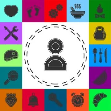 Support concept line icon. Simple element Stock Illustration