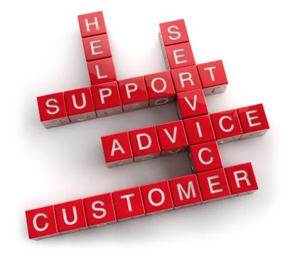 Support crossword concept Stock Illustration