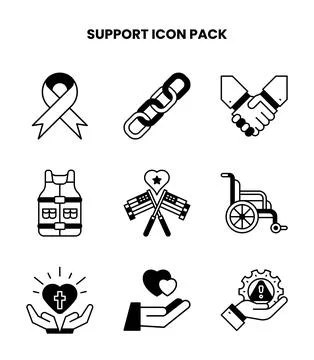 Support DuoTone Design Icons Pack Illustration