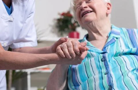 Support of the elderly Foto stock