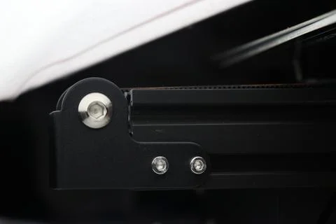Support frame for heating and printer bed of 3D printer machine 스톡 사진