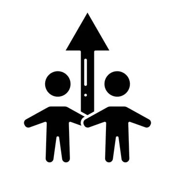 Support Glyph Icon Stock Illustration