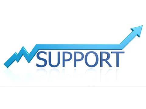 Support graph Stock Illustration
