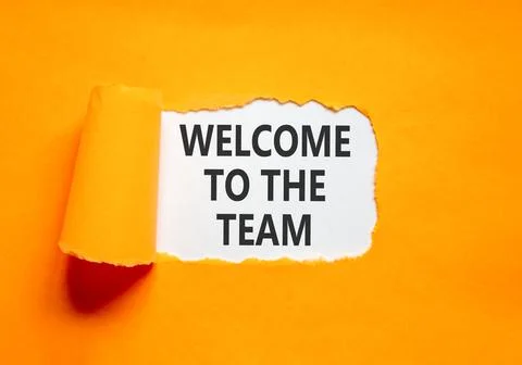 Support, help welcome to the team symbol. Concept words Welcome to the team.. 写真素材