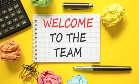 Support, help welcome to the team symbol. Concept words Welcome to the team.. Stock-Fotos