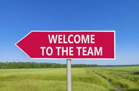 Support, help welcome to the team symbol. Concept words Welcome to the team.. Stock Photos