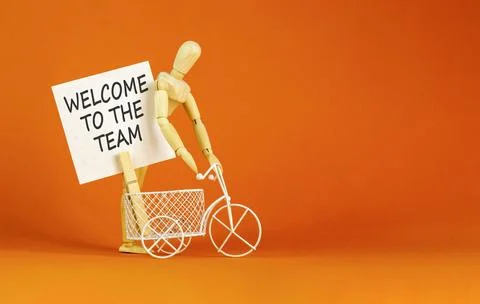 Support, help welcome to the team symbol. Concept words Welcome to the team.. Stock Photos