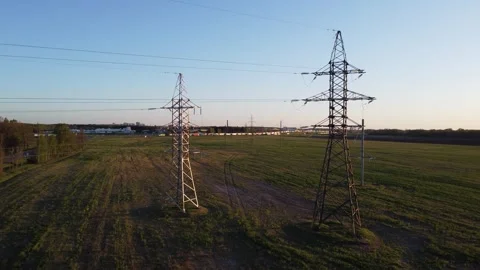 Support for high-voltage power plants. Grain deal. Sanctions policy in action Stock Footage 253995801