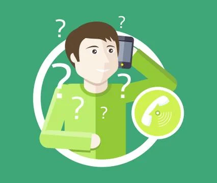 Support Icon Flat Design Concept Stock-Illustration