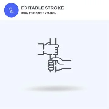 Support icon vector, filled flat sign, solid pictogram isolated on white, logo Stock Illustration