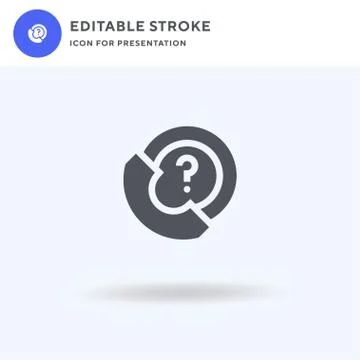 Support icon vector, filled flat sign, solid pictogram isolated on white, logo Stock Illustration