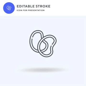Support icon vector, filled flat sign, solid pictogram isolated on white, logo Illustrazione stock