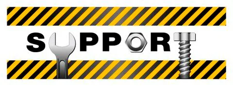 Support Stock Illustration