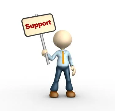 Support Stock Illustration