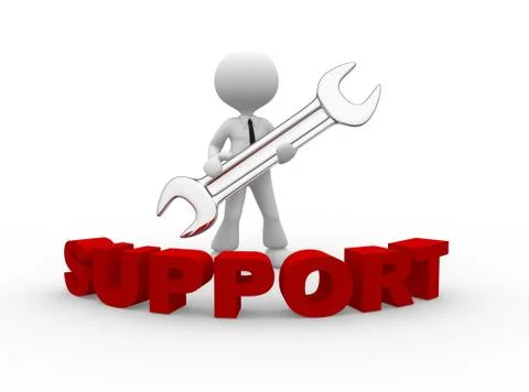 Support Stock Illustration