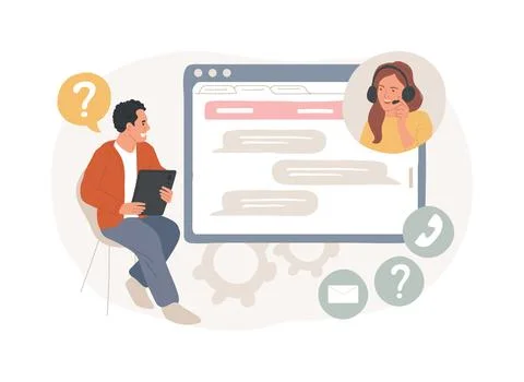 Support isolated concept vector illustration. Ilustración de archivo