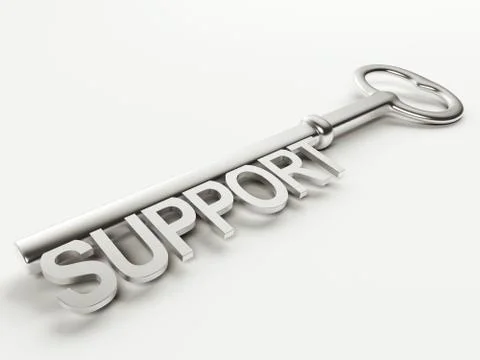 Support key. Stock Illustration