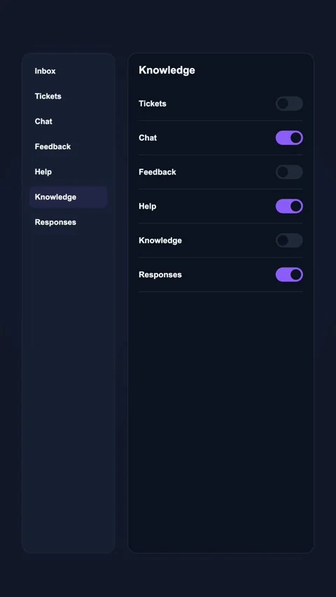 Support Knowledge Search Generic SaaS Interface Vertical Animation 库存影片 345154267