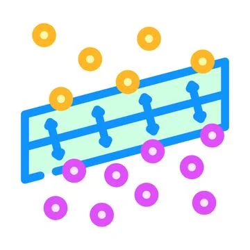 Support machine svm algorithm color icon vector illustration Stock Illustration