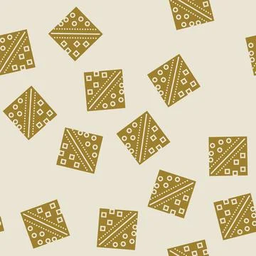 Support machine svm algorithm glyph seamless pattern Illustrazione stock