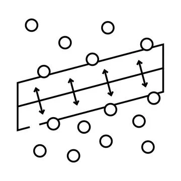 Support machine svm algorithm line icon vector illustration Stock Illustration