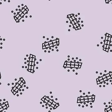 Support machine svm algorithm line vector seamless pattern 库存插图