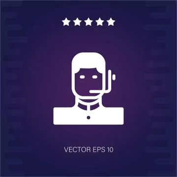 Support man vector icon Stock Illustration