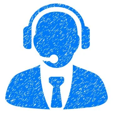 Support Manager Grainy Texture Icon Illustrazione stock