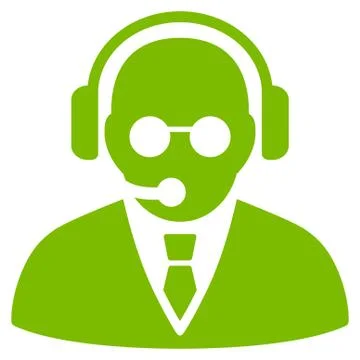 Support Manager Icon Stock Illustration