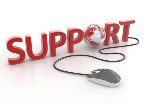 Support with mouse Stock-Illustration