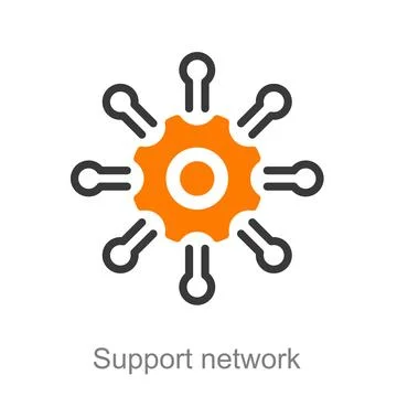 Support network Stock Illustration